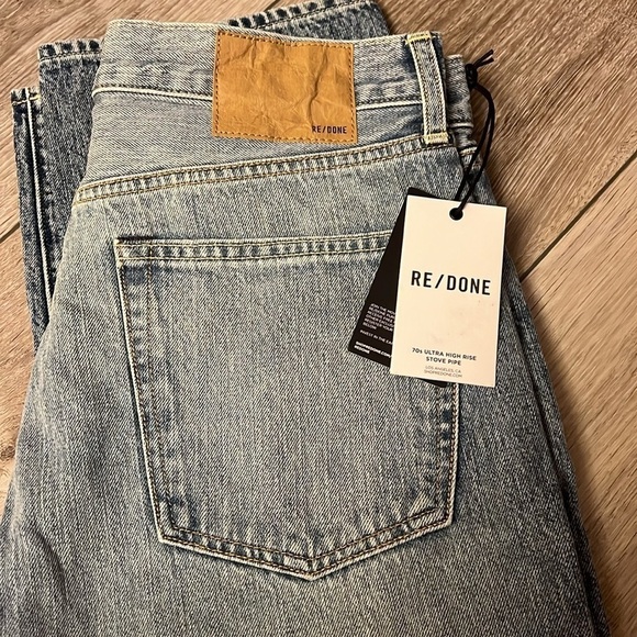 RE/DONE 70’s Ultra High Rise Stove Pipe Jean - Picture 5 of 5